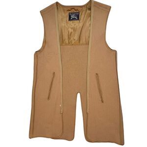 Vintage Burberry Coat Lining Mens 40 Beige Zip Out Acrilan Liner Academic 80s